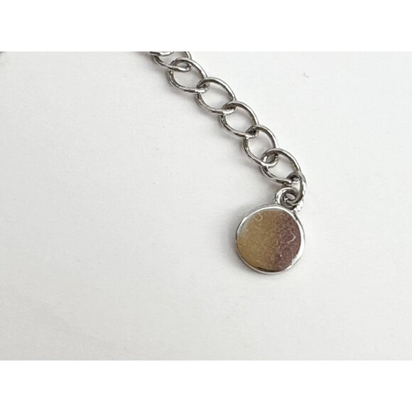 Minimalist Jumbo Cubic Zirconia Ornate Sterling Silver Vintage Pendant Necklace - Picture 15 of 16